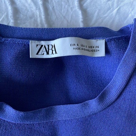 Blue ZARA crop top - Picture 3 of 3